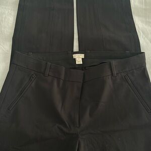 Never worn. J.Crew size 8R stretch slacks. Front zipper pockets